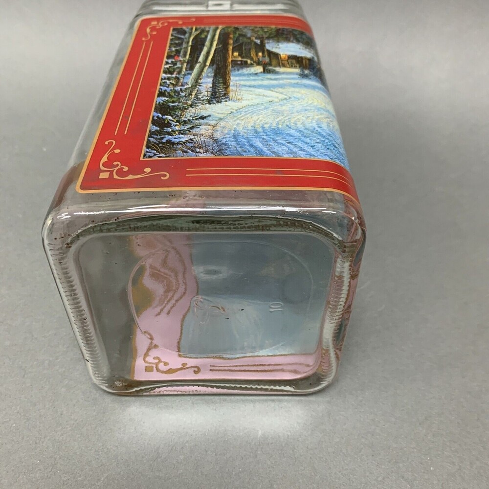 Sam Timm Empty Glass Storage Container Jar Holiday Sleigh Ride - Picture 6 of 7